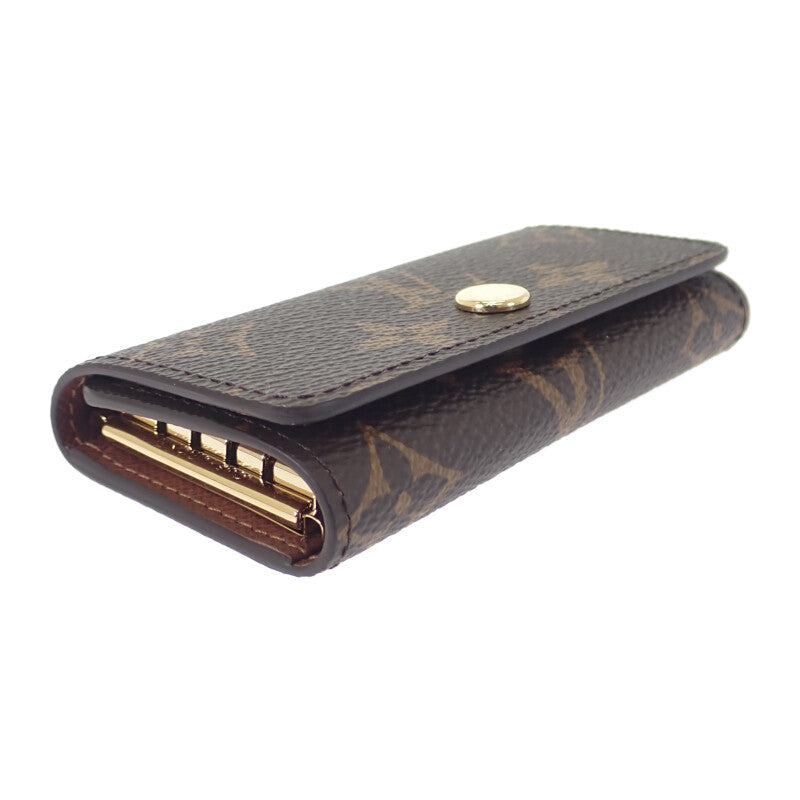 ルイヴィトン LOUIS VUITTON ミュルティクレ 4 M69517 モノグラム キーケース ブラウン メンズ レディース【中古】【Sランク】