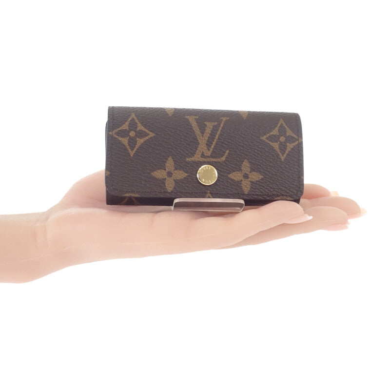 ルイヴィトン LOUIS VUITTON ミュルティクレ 4 M69517 モノグラム キーケース ブラウン メンズ レディース【中古】【Sランク】