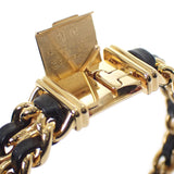 シャネル CHANEL プルミエール M H0001 腕時計 GP レザー クオーツ ブラック文字盤 レディース【中古】【Aランク】