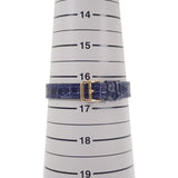 エルメス HERMES ルバン ラグベゼルダイヤ 腕時計 イエローゴールド×ピンクゴールド ネイビー クオーツ ホワイト文字盤 レディース【中古】【Aランク】