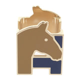 エルメス HERMES Hシュヴァル H603852S01 スカーフリング メタル ブルー・マリン アルザン パーマブラス レディース【中古】【Aランク】