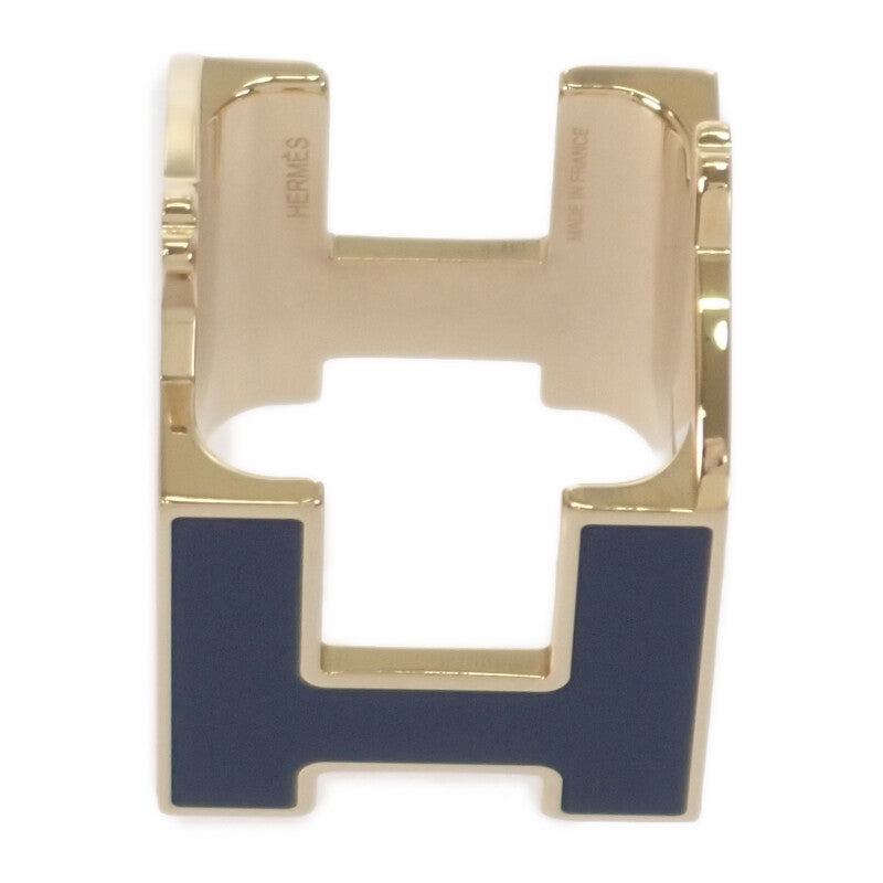 エルメス HERMES Hシュヴァル H603852S01 スカーフリング メタル ブルー・マリン アルザン パーマブラス レディース【中古】【Aランク】