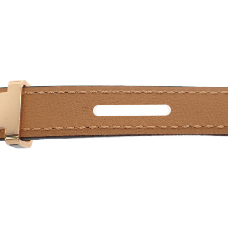 エルメス HERMES ポップH15 アッシュ H081087 ベルト ヴォーエプソン ブラック ゴールド金具 80 レディース【中古】【SAランク】