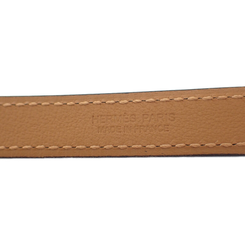 エルメス HERMES ポップH15 アッシュ H081087 ベルト ヴォーエプソン ブラック ゴールド金具 80 レディース【中古】【SAランク】