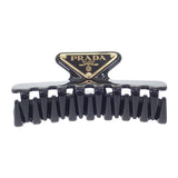 プラダ PRADA メタルクロウクリップ 1IF103_K9D_F0002 ヘアアクセサリー メタル ブラック ゴールド ゴールド金具 レディース【中古】【ABランク】