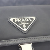 プラダ PRADA Re-Nylon 2VH133 ショルダーバッグ ナイロン サフィアーノ ブラック シルバー金具 レディース メンズ【中古】【ABランク】