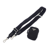 プラダ PRADA Re-Nylon 2VH133 ショルダーバッグ ナイロン サフィアーノ ブラック シルバー金具 レディース メンズ【中古】【ABランク】