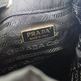【中古】プラダ PRADA チェーンRe-Nylonショルダー 1BH038 2WAYバッグ ナイロン ブラック ゴールド金具 レディース【Aランク】
