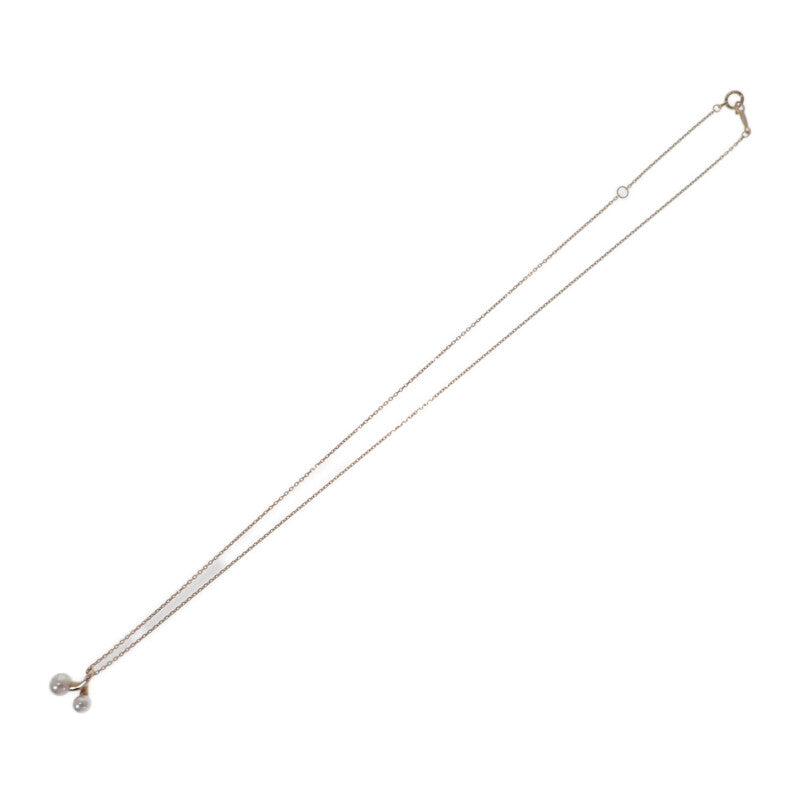 MIKIMOTO 御木本 Akoya 珍珠 PP-20496I 項鍊 K18 玫瑰金 金色 女款【中古】【A級品】
