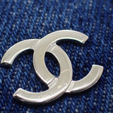 シャネル CHANEL クラシックチェーンウォレット AP0250 長財布 デニム ネイビー ゴールド金具 レディース【中古】【Aランク】