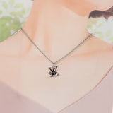 【中古】ルイヴィトン LOUIS VUITTON ペンダント・モノグラム・ロウ M02254 ネックレス メタル シルバー レディース【Aランク】