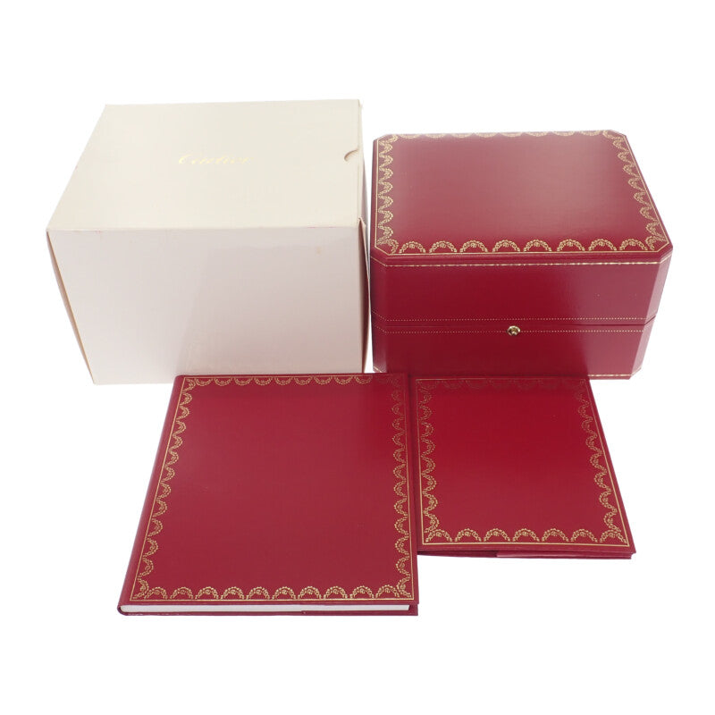 卡地亞 CARTIER 翻轉坦克小型款 SM W1011158 腕錶 不鏽鋼 錶帶 皮革 銀色 黑色 石英 機芯 銀色錶盤 女款【中古】【A級品】