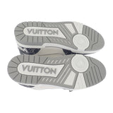 ルイヴィトン LOUIS VUITTON LVトレイナー 1ADF0V モノグラム スニーカー レザー グレー ホワイト メンズ ユニセックス【中古】【SAランク】