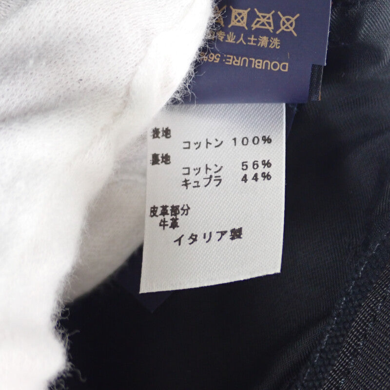 ルイヴィトン LOUIS VUITTON アエログラム 58 M77124 キャップ コットン ブラック メンズ レディース【中古】【Aランク】