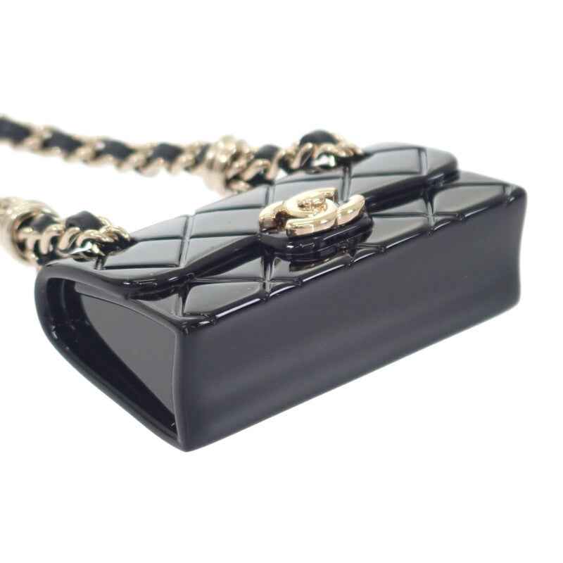 シャネル CHANEL マトラッセチェーンバッグ ABA121_B09999_NL990 バッグチャーム レジン ブラック レディース【中古】【Aランク】