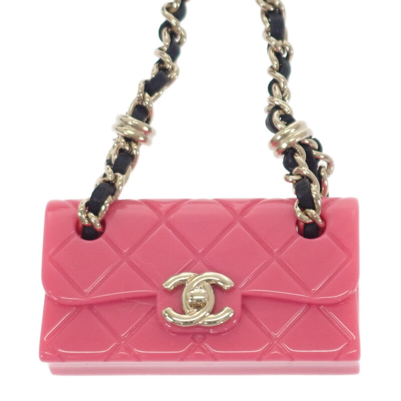 シャネル CHANEL マトラッセチェーンバッグ ABA121 バッグチャーム レジン ピンク レディース【中古】【Aランク】