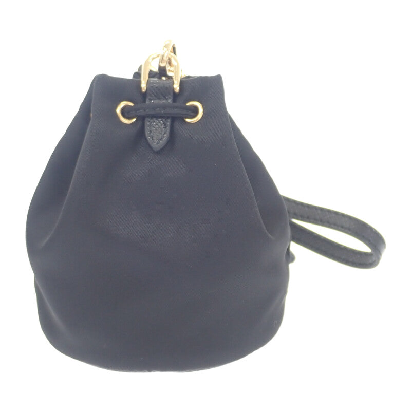 PRADA 普拉達 迷你圖示 1TT202_2DMK_F0632 包包吊飾 尼龍 黑色 女款【中古】【SA等級】