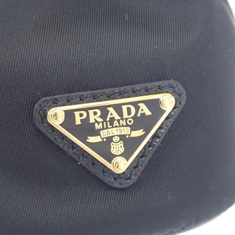 プラダ PRADA ミニアイコン 1TT202_2DMK_F0632 バッグチャーム ナイロン ブラック レディース【中古】【SAランク】