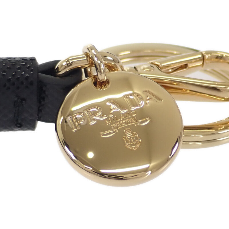 PRADA 普拉達 迷你圖示 1TT202_2DMK_F0632 包包吊飾 尼龍 黑色 女款【中古】【SA等級】