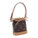 【中古】ルイヴィトン LOUIS VUITTON ビジューサック・マイクロノエ M00818 バッグチャーム モノグラムキャンバス ブラウン レディース【Aランク】