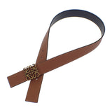 ロエベ LOEWE リバーシブル アナグラム B821Z20X05 ベルト カーフ ブラウン ブラック 75/30 レディース【中古】【Aランク】