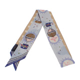 ルイヴィトン LOUIS VUITTON エクリプスバンドー M79533 スカーフ シルク ブルー ベージュ レディース【中古】【SAランク】