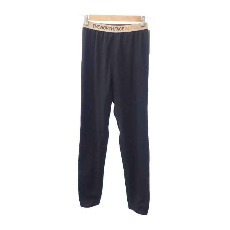 グッチ GUCCI THE NORTH FACE コラボ トレッキングロング S 663910 パンツ ポリエステル ブラック メンズ【中古】【SAランク】
