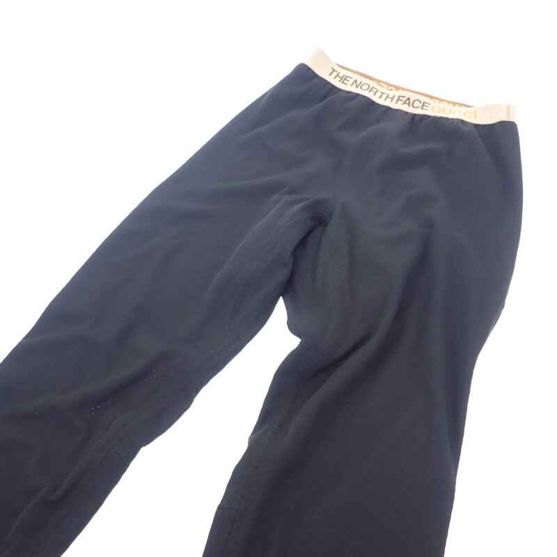 グッチ GUCCI THE NORTH FACE コラボ トレッキングロング S 663910 パンツ ポリエステル ブラック メンズ【中古】【SAランク】