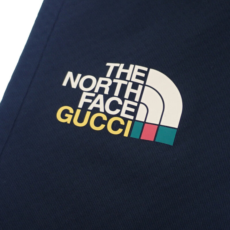 GUCCI GUCCI THE NORTH FACE 聯名款 登山長褲 S 663910 聚酯纖維 黑色 男款【中古】【SA級】