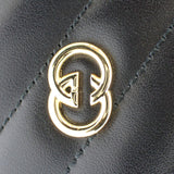グッチ GUCCI インターロッキングG ハート 751628 ショルダーバッグ カーフ ブラック ゴールド金具 レディース【中古】【Aランク】