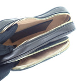 グッチ GUCCI インターロッキングG ハート 751628 ショルダーバッグ カーフ ブラック ゴールド金具 レディース【中古】【Aランク】