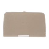 【中古】エルメス HERMES ドゴン デュオ GM H043070CK 長財布 トゴ エトゥープ ベージュ シルバー金具 レディース【Sランク】