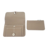 【中古】エルメス HERMES ドゴン デュオ GM H043070CK 長財布 トゴ エトゥープ ベージュ シルバー金具 レディース【Sランク】