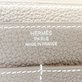 【中古】エルメス HERMES ドゴン デュオ GM H043070CK 長財布 トゴ エトゥープ ベージュ シルバー金具 レディース【Sランク】