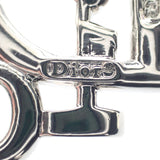 ディオール Dior ロゴ ブローチ メタル ラインストーン シルバー レディース【中古】【ABランク】