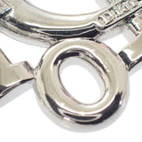 ディオール Dior ロゴ ブローチ メタル ラインストーン シルバー レディース【中古】【ABランク】