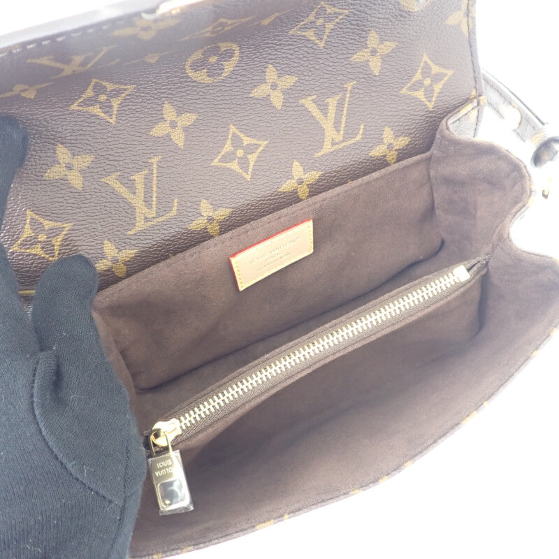 ルイヴィトン LOUIS VUITTON ポシェット・メティス EW M46279 ハンドバッグ モノグラムキャンバス ブラウン ゴールド金具 レディース メンズ【中古】【Sランク】