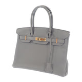 エルメス HERMES バーキン 30 ハンドバッグ トゴ エタン ゴールド金具 レディース【中古】【Aランク】