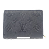 【中古】ルイヴィトン LOUIS VUITTON ポルトフォイユ・クレア コインケース M80151 モノグラム 二つ折り財布 モノグラムアンプラント ブラック メンズ【Sランク】