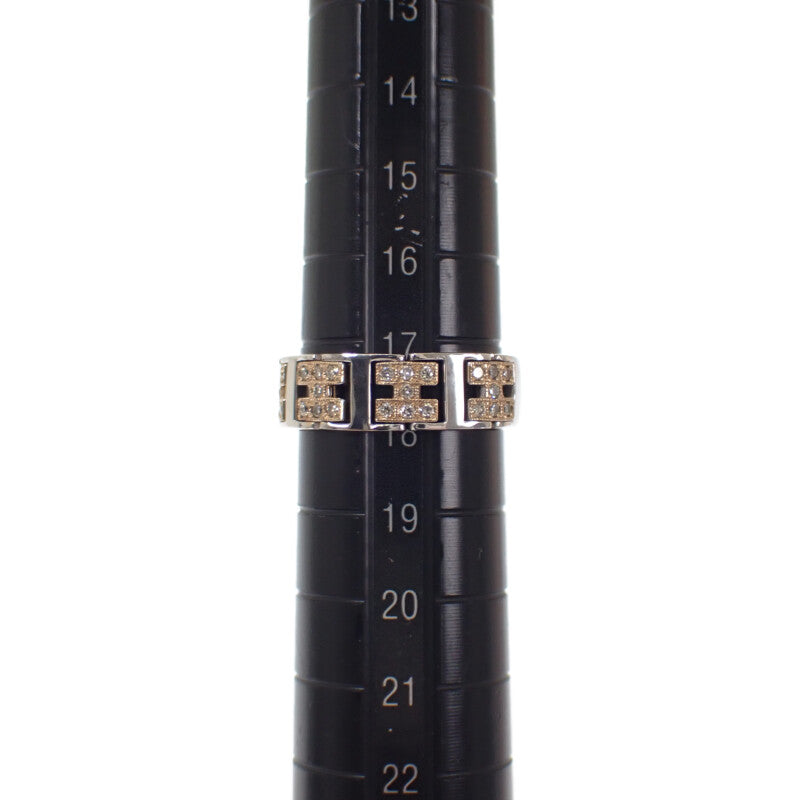 設計珠寶 17.5號 戒指 K18黃金 K18白金 鑽石 男女皆可【中古】【A級】