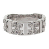 K18WG デザインジュエリー 14.5号 リング K18ホワイトゴールド ダイヤモンド レディース【中古】【Aランク】