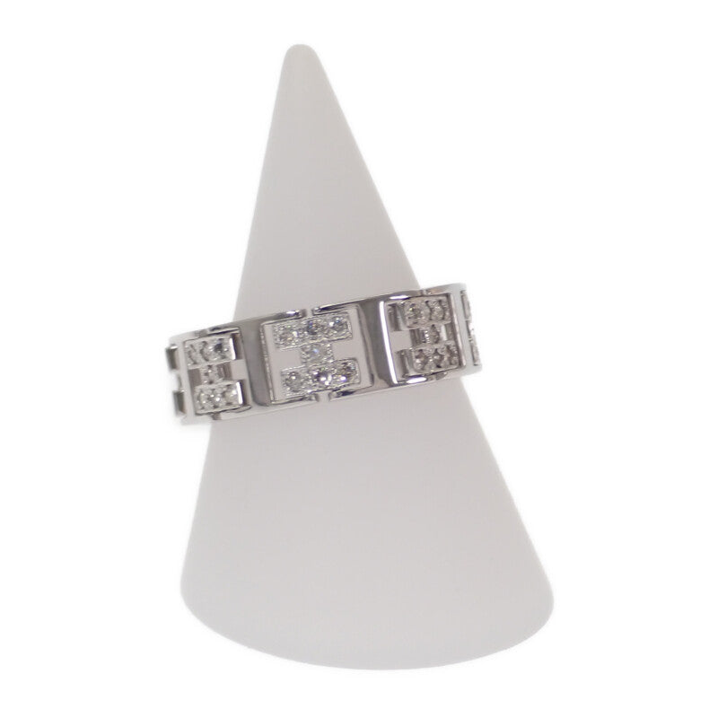 K18WG デザインジュエリー 14.5号 リング K18ホワイトゴールド ダイヤモンド レディース【中古】【Aランク】