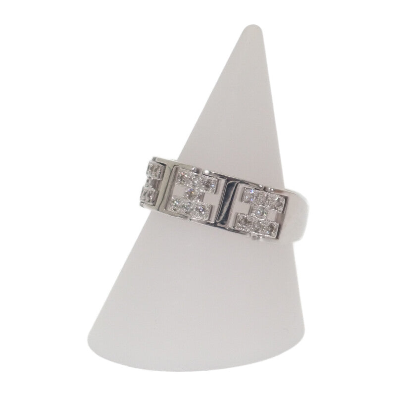 K18WG デザインジュエリー 14.5号 リング K18ホワイトゴールド ダイヤモンド レディース【中古】【Aランク】