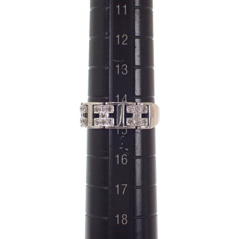 K18WG Design Jewelry Ring 14.5 K18 White Gold Diamond Ladies