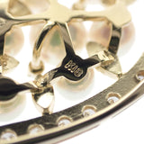 ミキモト MIKIMOTO パール ペンダントトップ K18イエローゴールド アコヤ真珠 ダイヤモンド レディース【中古】【Aランク】