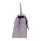 【中古】シャネル CHANEL トップハンドル フラップバッグ A92990_B05061_NU932 2WAYバッグ キャビアスキン パープル ゴールド金具 レディース【Aランク】