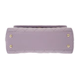 【中古】シャネル CHANEL トップハンドル フラップバッグ A92990_B05061_NU932 2WAYバッグ キャビアスキン パープル ゴールド金具 レディース【Aランク】