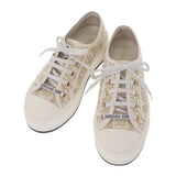 クリスチャンディオール Christian Dior ウォーキン ディオール KCK250DJE_S62K スニーカー コットン キャンバス ホワイト 24.0cm レディース【中古】【ABランク】