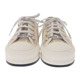 クリスチャンディオール Christian Dior ウォーキン ディオール KCK250DJE_S62K スニーカー コットン キャンバス ホワイト 24.0cm レディース【中古】【ABランク】