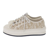 クリスチャンディオール Christian Dior ウォーキン ディオール KCK250DJE_S62K スニーカー コットン キャンバス ホワイト 24.0cm レディース【中古】【ABランク】